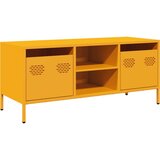 Maison Chic TV omarica - TV stojalo - Televizijska omarica gorčično rumena 101,5x39x43,5cm hladno valjano jeklo, (21699945) Cene