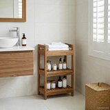  Polica za kupaonicu Prirodna 45 x 30 x 71 cm Čvrsto teak drvo Cene