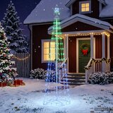  Stožasto LED božićno drvce 470 LED lampica Čelik | shoptok.hr