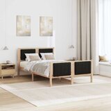  Okvir kreveta Smeđa i crna 120 x 190 cm Masivna borovina | shoptok.hr