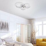 NEUHAUS PAUL LED stropna svetilka Paul Neuhaus Johanna (4,5/6/7,5 W, 49 x 40 x 8 cm, 1.100 lm, topla bela svetloba, srebrna) | Shoptok.si