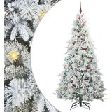 vidaXL Umjetno božićno drvce s nogom s stalakom Zelena 240 cm PE i PVC | shoptok.hr