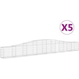 Lučne gabionske košare 5 kom 400x30x40/60 cm pocinčano željezo | shoptok.hr