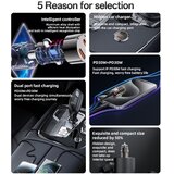  Auto punjač Yesido Y69 30W 3A 2 x USB-C crni | shoptok.hr