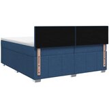  Boxspring krevet s madracem Plava 200 x 200 cm Tkanina | shoptok.hr