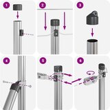  Stebri za ograjo 26 kosov Ø32 mm 80 cm Galvanizirano jeklo | Shoptok.si