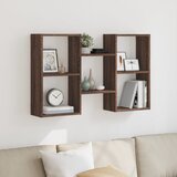 vidaXL Zidna polica boja smeđeg hrasta 96x18x60 cm konstruirano drvo Cijene
