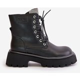 GOE Warm Leather Ankle Boots Workers For Women With Zirconia | ePonuda.com