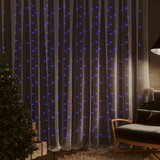 vidaXL LED svetlobna zavesa 3x3 m 300 LED lučk modra 8 funkcij | Shoptok.si