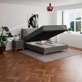 Premium Living Postelja Z Vzmetnico Smile, Antracit, 160x200 | Shoptok.si