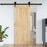  Vrata NARVIK Naravna 95 x 210 cm Masiven borov les, (5000215317) | Shoptok.si