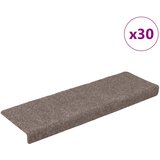  Prostirke za stepenice samoljepljive 30 kom 65x21x4 cm bež pravokutni rub | shoptok.hr