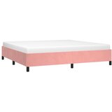  Okvir za krevet bez madraca ružičasti 200x200 cm baršunasti | shoptok.hr