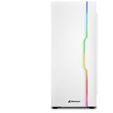Sharkoon Kućište gaming, RGB Slider, ATX, 1x120mm fan, white, Tempered Glass | Eponuda.ba