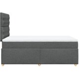  Krevet box spring s madracem tamnosivi 120 x 190 cm tkanina | shoptok.hr