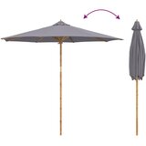  Vrtni suncobran Tamno siva Ø 270 x 260 cm bambus | shoptok.hr