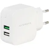 Vivanco 3.4A reiselader 2XUSB, weiß 37563 3.4A reiselader 2XUSB, weiß