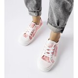 Gemre Clavet Pink Washed-Effect Sneakers | Shoptok.si