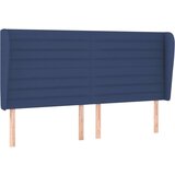  Uzglavlje s ušima plavi 163x23x118/128 cm od tkanine | shoptok.hr