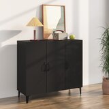 Maison Chic Komoda - Predalnik Črna 90x34x80 cm konstruiran les, (21715814) | Shoptok.si