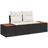  Sjedeća garnitura za vrt s jastukom 8 pcs Crna Poli ratan | shoptok.hr