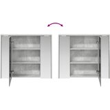  Kupaonski ormar s ogledalom Betonski sivi 73,5 x 16 x 62,5 cm | shoptok.hr
