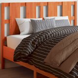  The Living Store Vzglavje voščeno rjava 135 cm trdna borovina - Vzglavje, (21500344) | Shoptok.si