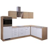 Flex-Well Kotna Kuhinja Z Aparati Samoa, Bela, Barva Hrasta | Shoptok.si