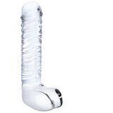 Gläs Stekleni dildo Realistic Ribbed | Shoptok.si
