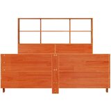 vidaXL Posteljni okvir brez vzmetnice voščeno rjav 160x200 cm borovina | Shoptok.si