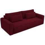 Makamii Bordo rdeča žametna raztegljiva/s prostorom za shranjevanje sedežna garnitura 238 cm Kapua – | Shoptok.si