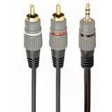 Gembird CCA 352 10M 3.5 mm stereo plug to 2RCA plugs 10m cable, gold plated connectors Cene