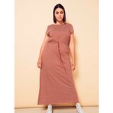 Only Brown-white striped maxi dress CARMAKOMA - Women | Shoptok.si