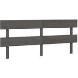 Maison Chic posteljno vzglavje - vzglavna omarica - nočna omarica sivo 204x3x81 cm trdna borovina, (21705530) Cene
