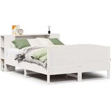 Krevet s regalom z knjige bez madraca bijeli 120x190cm borovina | shoptok.hr