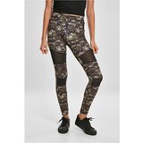 Urban Classics Women's Camo Tech Mesh Leggings Made of Wood Digital Camouflage Cene