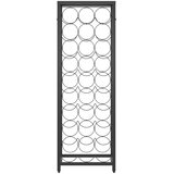  Stalak za vino za 27 boca crni 34 x 18 x 100 cm kovano željezo | shoptok.hr