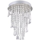Tri O led stropna svetilka v srebrni barvi ø 30 cm pomp – Cene