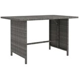 vidaXL Vrtni blagovaonski stol sivi 110 x 70 x 65 cm od poliratana | shoptok.hr