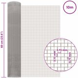 Mrežna tkanina 60 x 1000 cm 6 Mesh Nehrđajući čelik 201 Srebrna | Eponuda.com