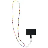 privjesak za telefon / dužina konopa 68cm (34cm u omčici) / oko vrata - perle
