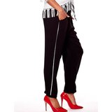 Fashion Hunters Černé látkové kalhoty pro ženy | Shoptok.si