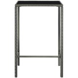  Vrtni barski stol sivi 70 x 70 x 110 cm od poliratana i stakla | shoptok.hr