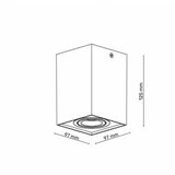 Dawn svetiljka JM-079 plafonska 1*GU10 crna IP20 | ePonuda.com