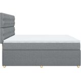 vidaXL Krevet s oprugama i madracem svjetlosivi 200 x 200cm od tkanine | shoptok.hr