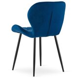Mango stolica - tamnoplavi baršun / crne noge x 3 | shoptok.hr