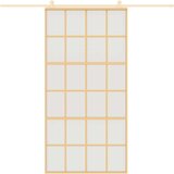  Klizna vrata zlatna 102 5x205 cm matirano staklo ESG i aluminij | shoptok.hr