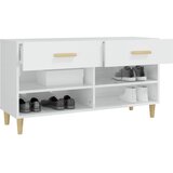 Ormarić za cipele sjajni bijeli 102x35x55 cm konstruirano drvo | Eponuda.ba