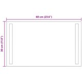  LED kupaonsko ogledalo s ogledalom *Transparent*an 60 x 30 cm | Eponuda.com