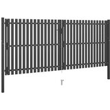  Vrtna vrata za ogradu od čelika 400x150 cm antracit boje | shoptok.hr